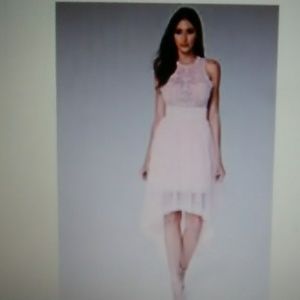 BEBE cristal pink tulle dress